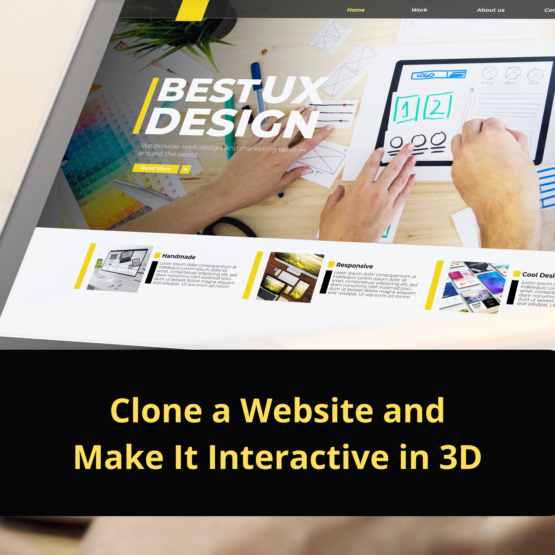 Clone a Website and Make It Interactive in 3D (No Coding Required)